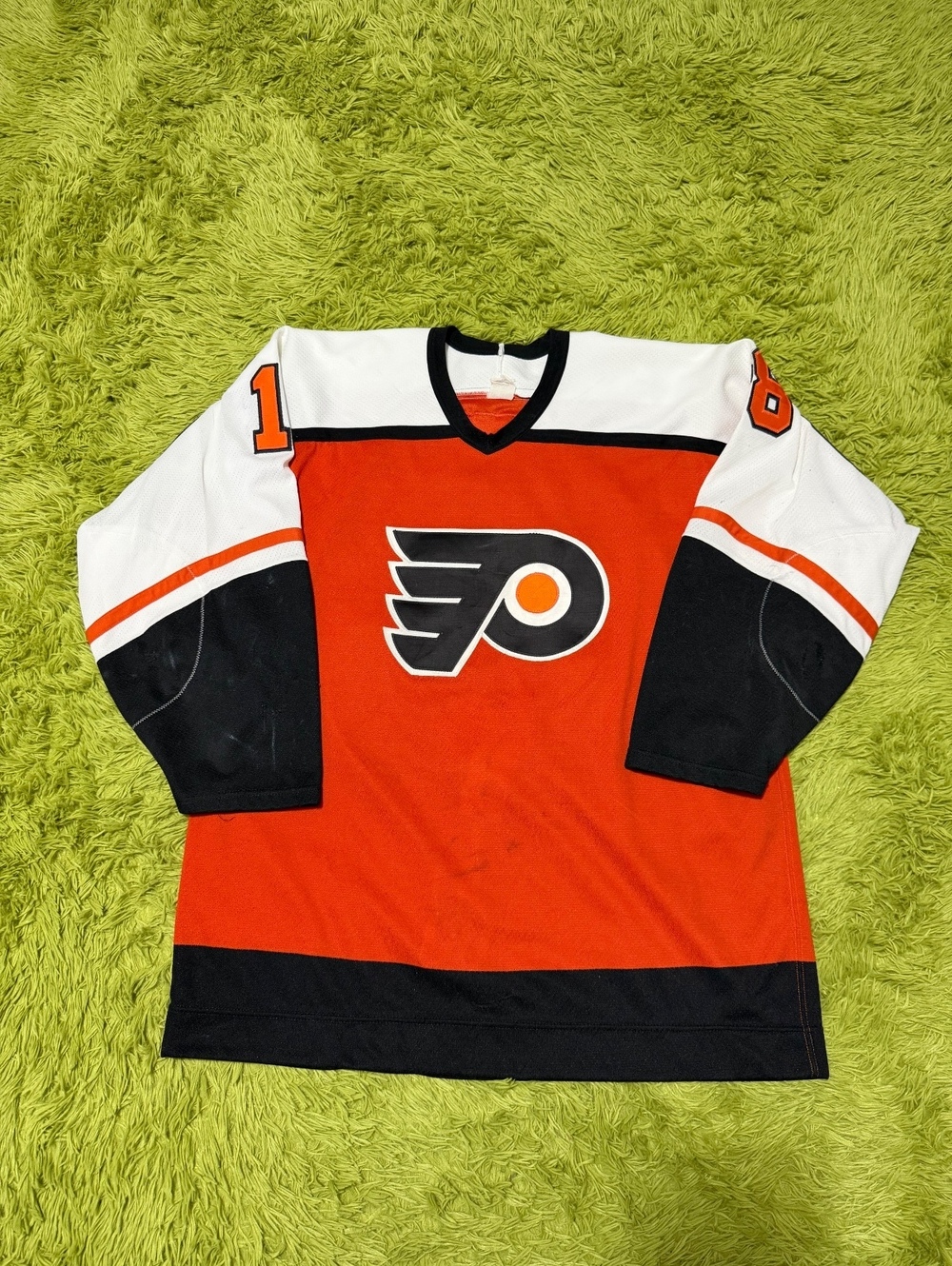 Vintage 90s CCM NHL Philadelphia Flyers Claude Boivin #18 Jersey Size XL